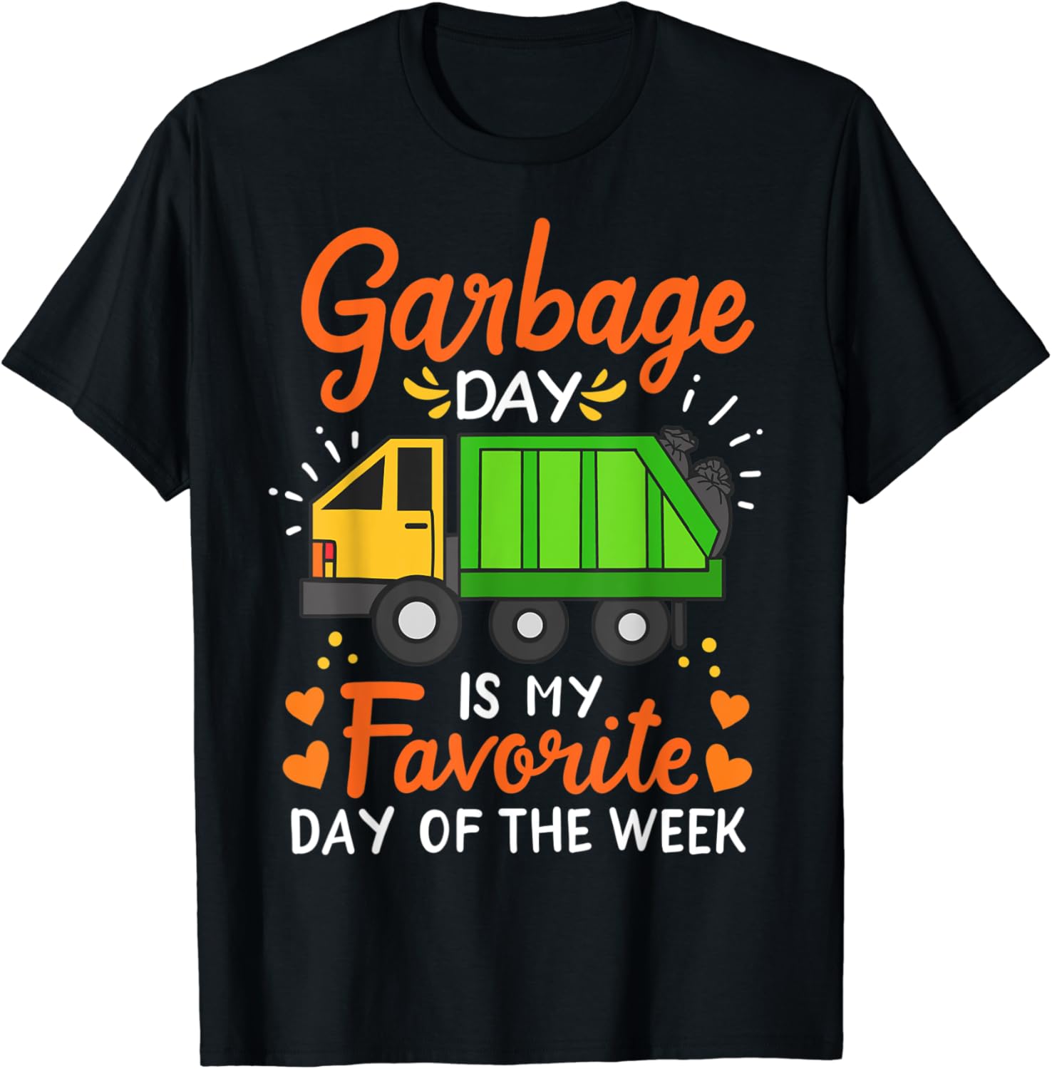 Garbage Truck Garbage Day TShirt Clothing, Shoes & Jewelry